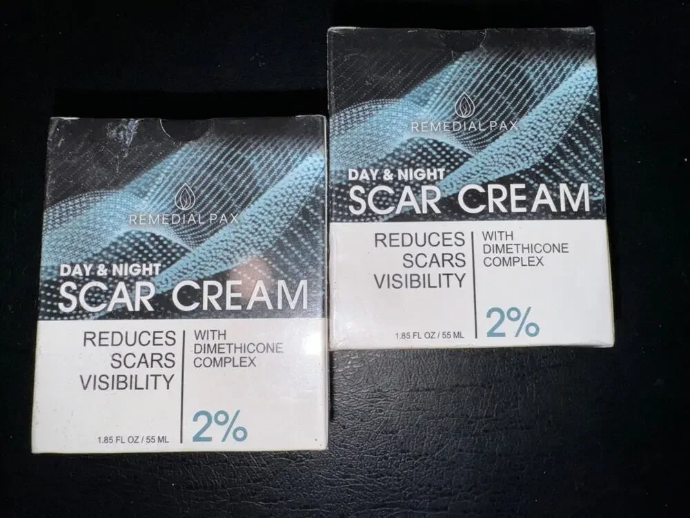 2 Scar Cream Remedial Pax Day & Night Reduces Scars Visibility Exp 8/26